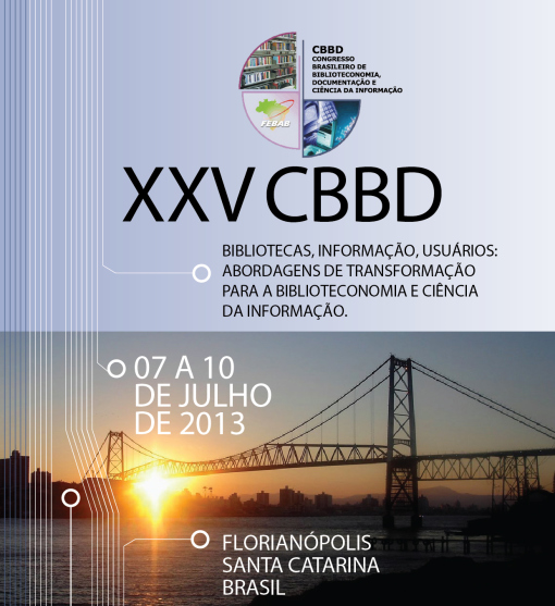 					Visualizar v. 25 (2013): XXV CBBD, Florianópolis - SC
				